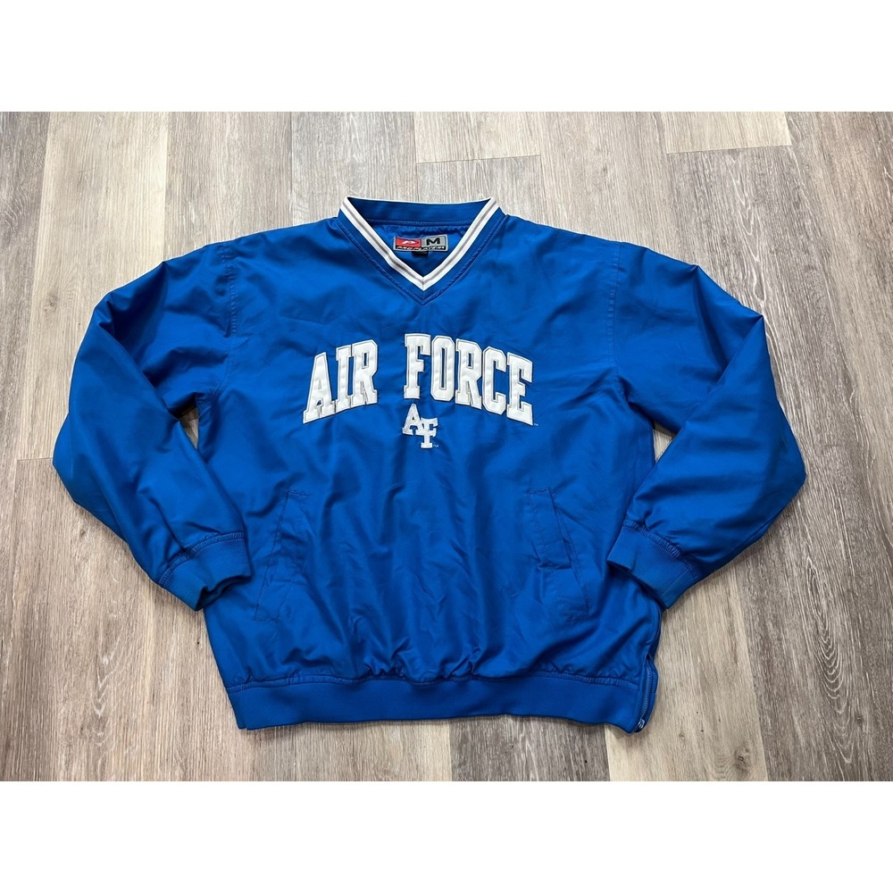 Vintage 90s Air Force Pullover Warmup Jacket Starteresque Pro Player Size M